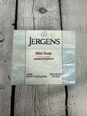 Jergens Mild Bar Soap Pure & Natural 3 Bars 3oz each